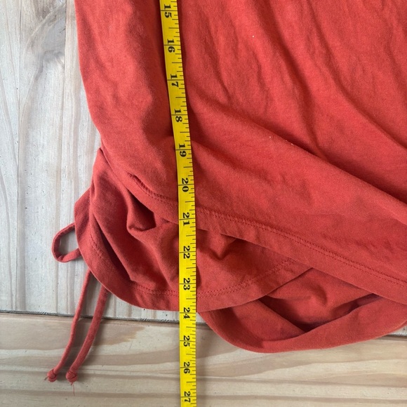 INC International Concepts Rust Wrap Blouse - Picture 8 of 8